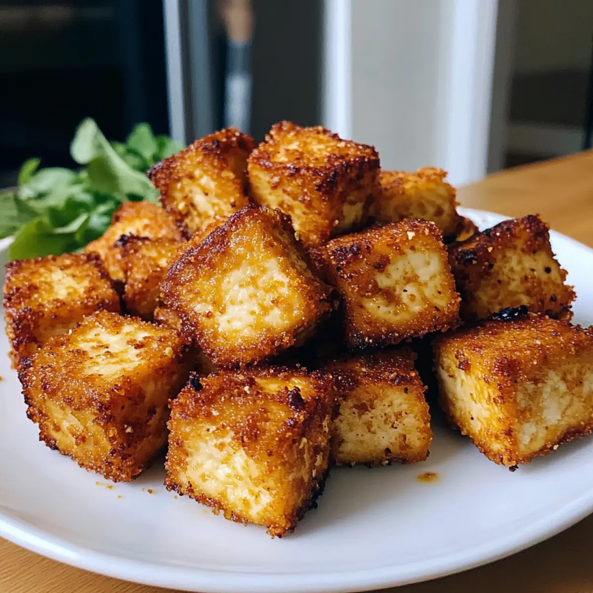 20 Minuten Air Fryer Crispy Tofu ganz einfach zubereiten