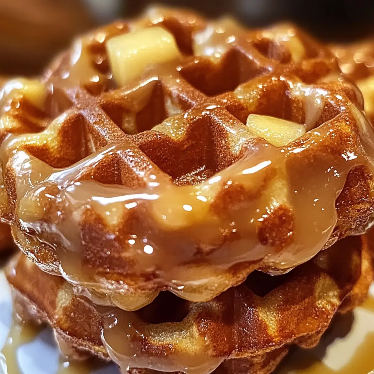 Apfelkücherl Waffel-Donuts für ein gemütliches Frühstück
