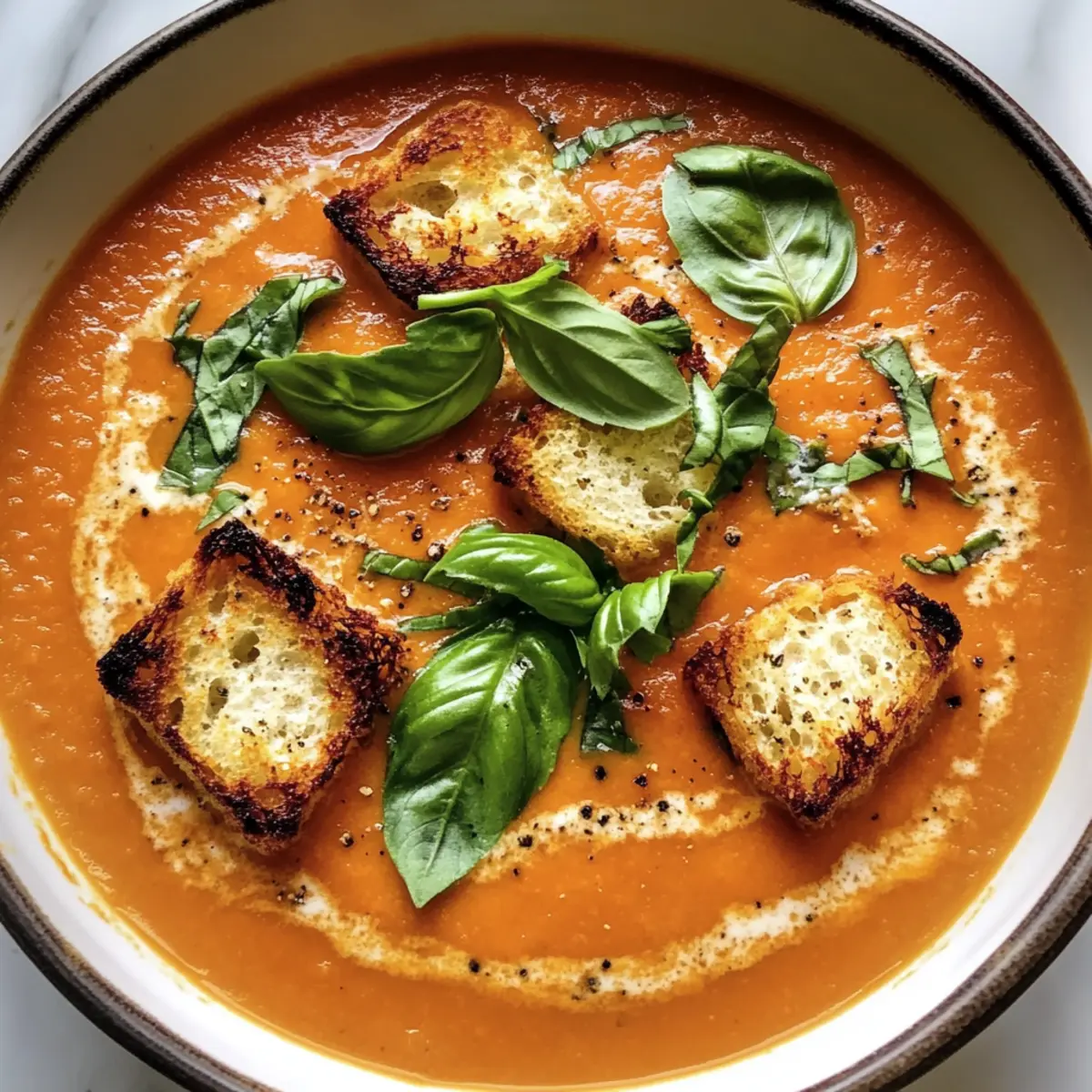 Cremige Tomatensuppe mit Sahne für gemütliche Abende