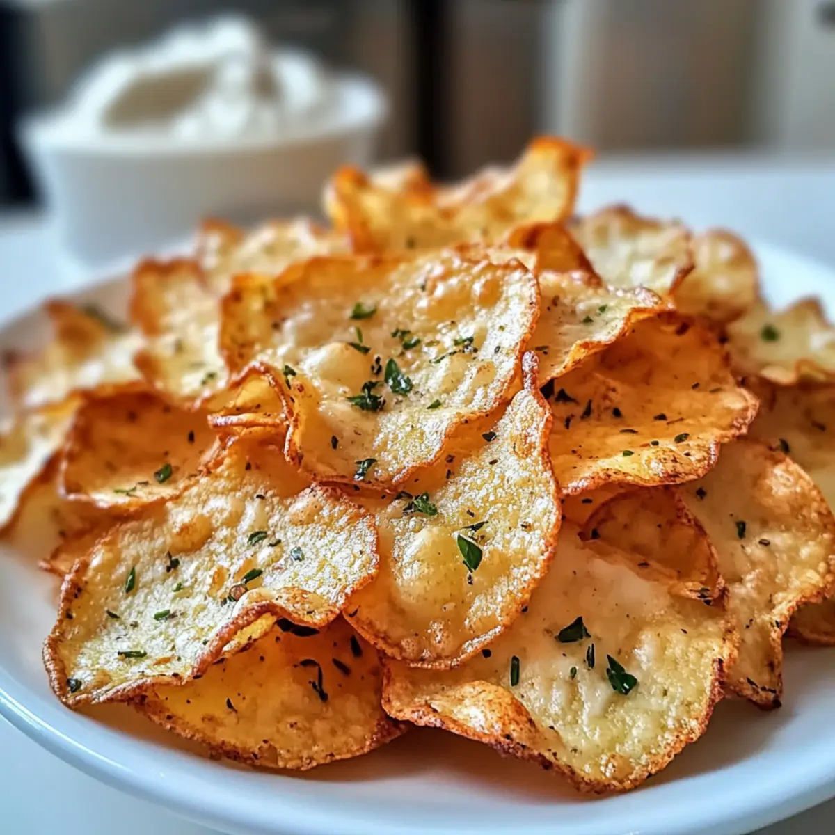 Krosse Hüttenkäse Chips: Der perfekte Snack