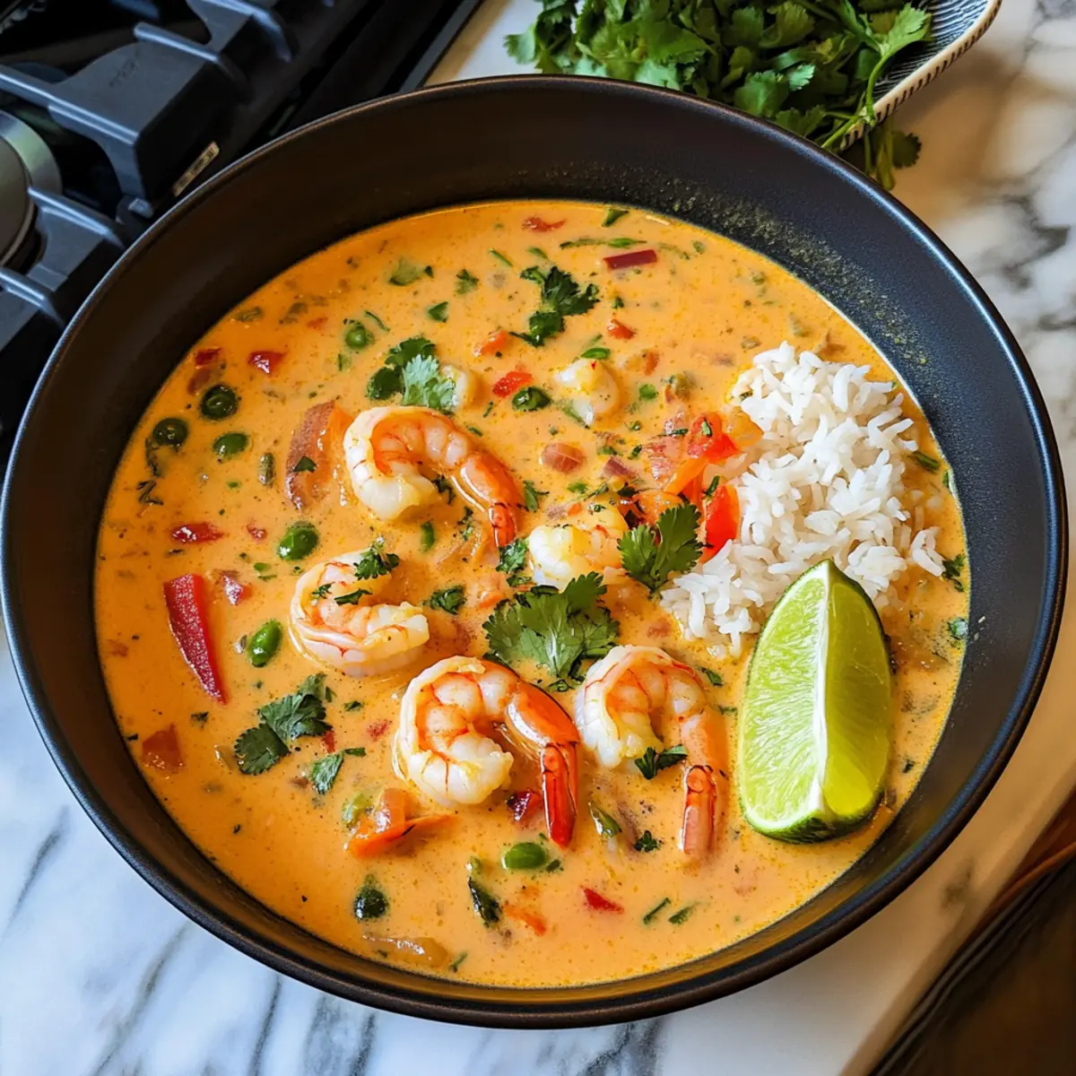 Einfache thailändische Garnelensuppe schnell und lecker