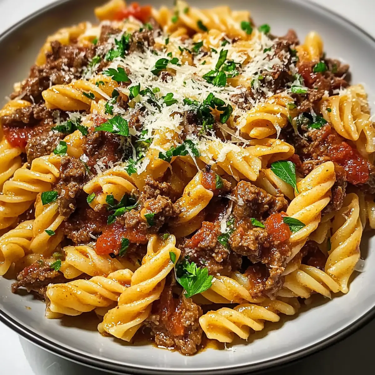 Knoblauch Rindfleisch Pasta in 30 Minuten