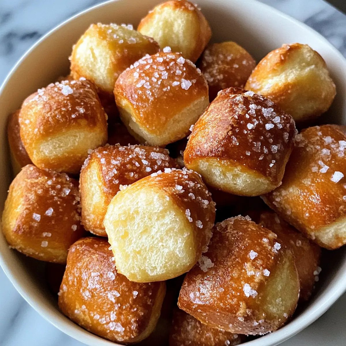 Glutenfreie weiche Brezelbissen in 20 Minuten