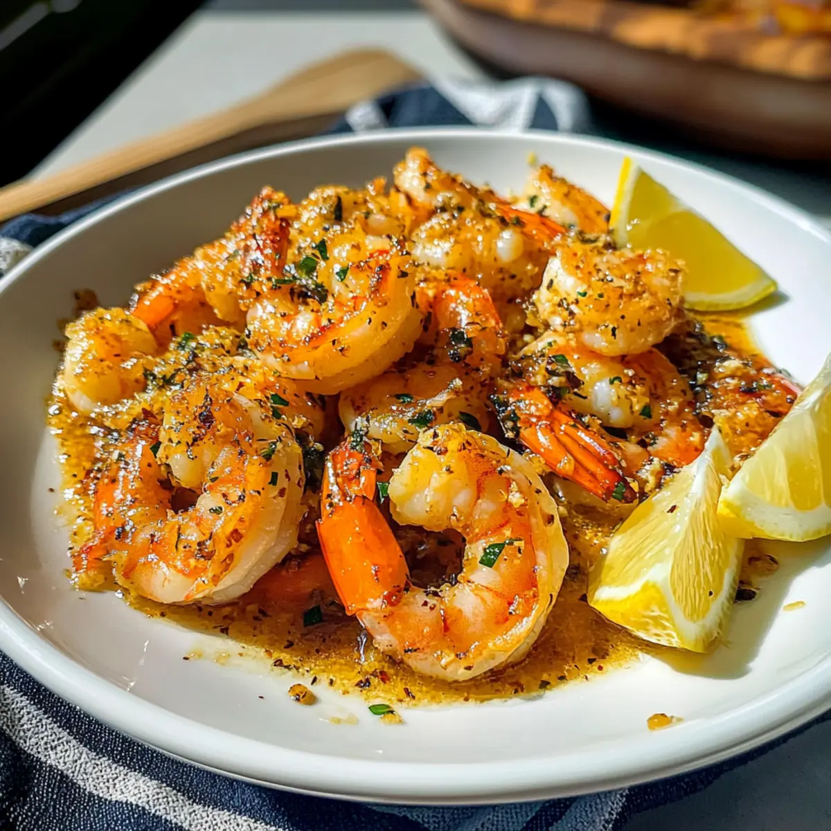 Hawaiianischer Knoblauchgarnelen in 25 Minuten