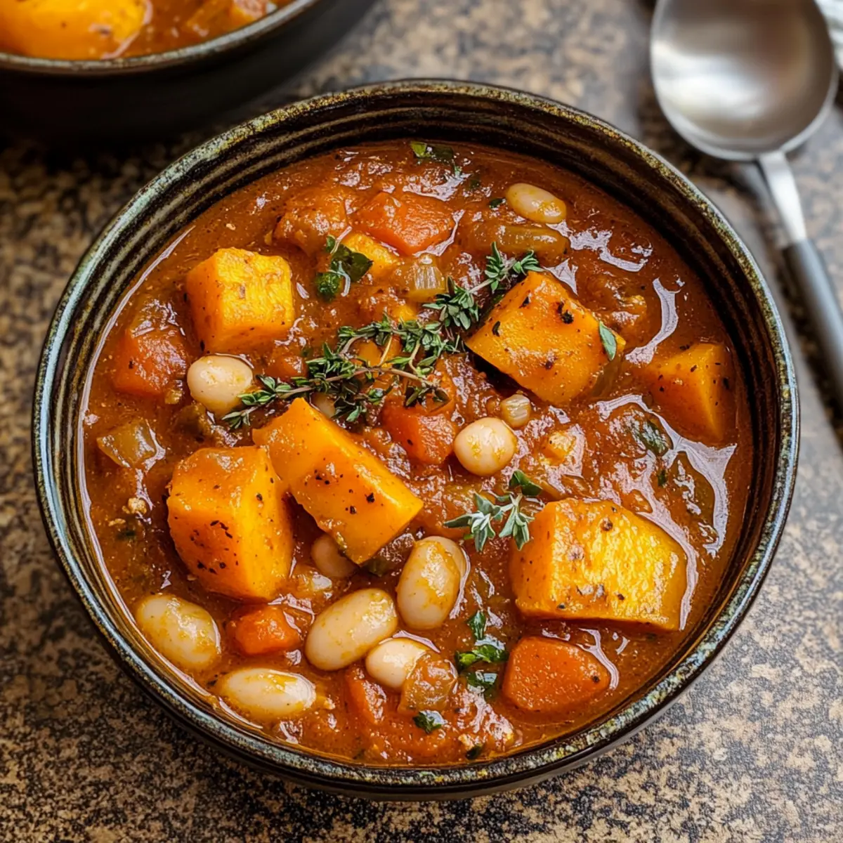 Herzhaftes Veganes Süßkartoffel-Eintopf für Warmes Wohlgefühl