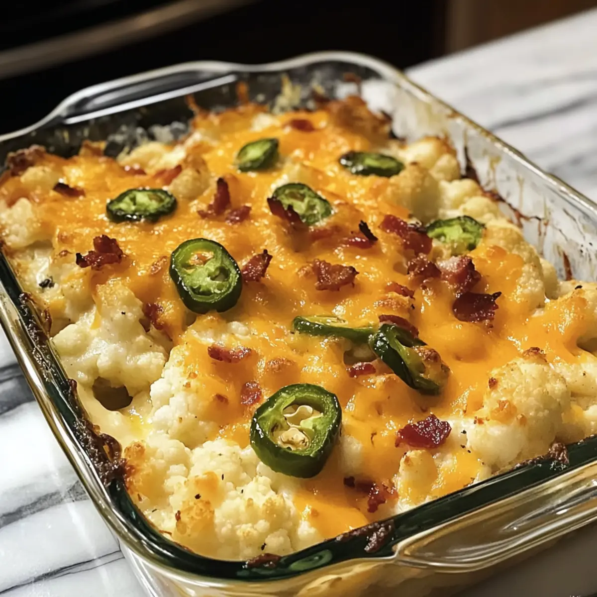 Jalapeño-Popper-Blumenkohl-Auflauf für die Seele