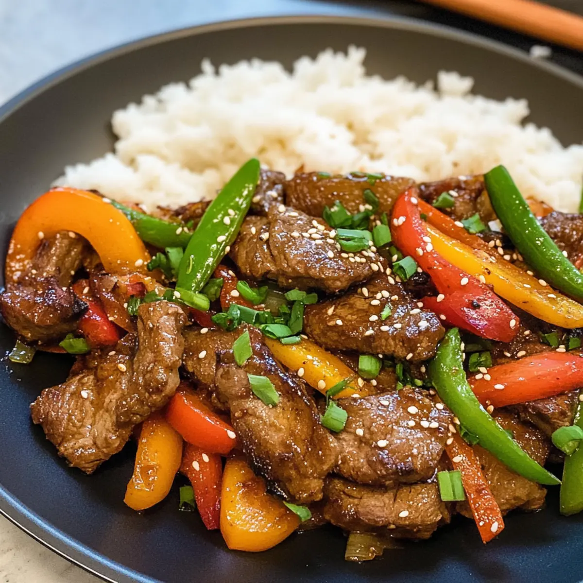 Koreanische Rinderrippchen-Wokpfanne für jeden Tag