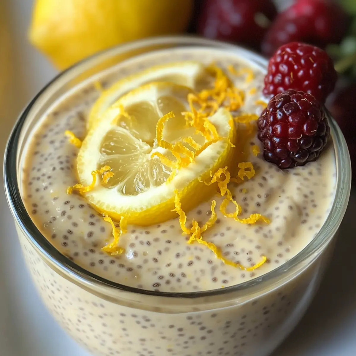 Zitronencreme Chia Pudding ganz einfach selber machen