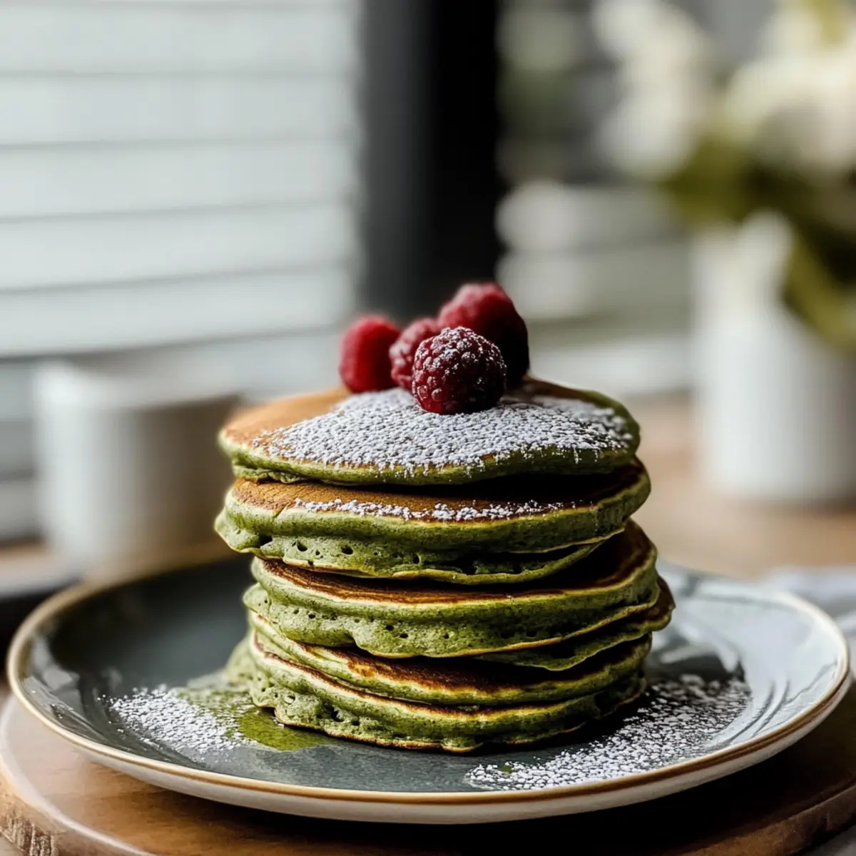 Matcha-Pulver-Pfannkuchen: Gesund und Lecker
