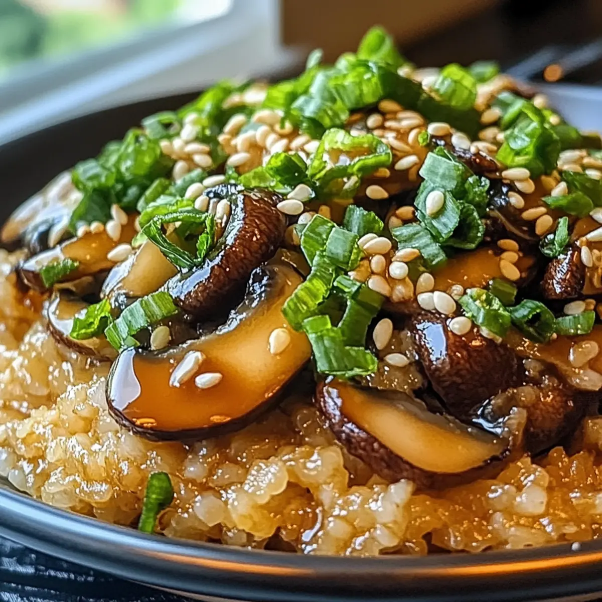 Miso-Pilz-Crispy-Reis für schnelle Genussmomente