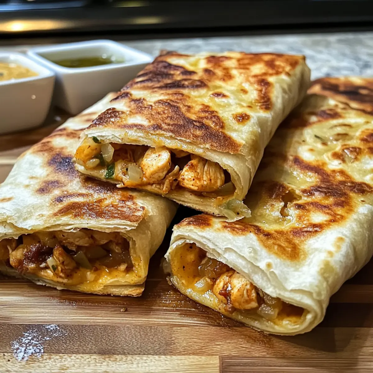 Msmen Gefüllt mit Hühnchen: Ein Fest für den Gaumen