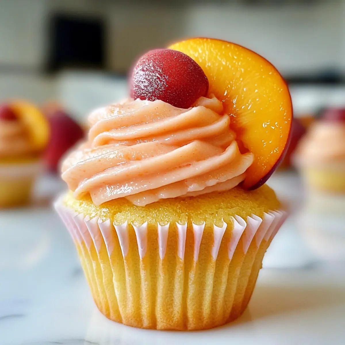 Pfirsich Bellini Muffins für jede Feier