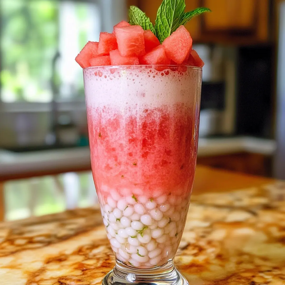 Wassermelone Sago – Erfrischendes Sommervergnügen