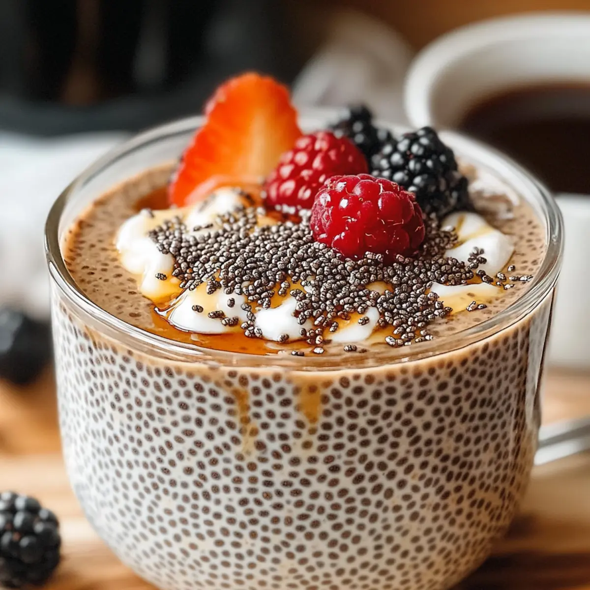 Kaffee Chia Samen Pudding für deinen perfekten Morgen