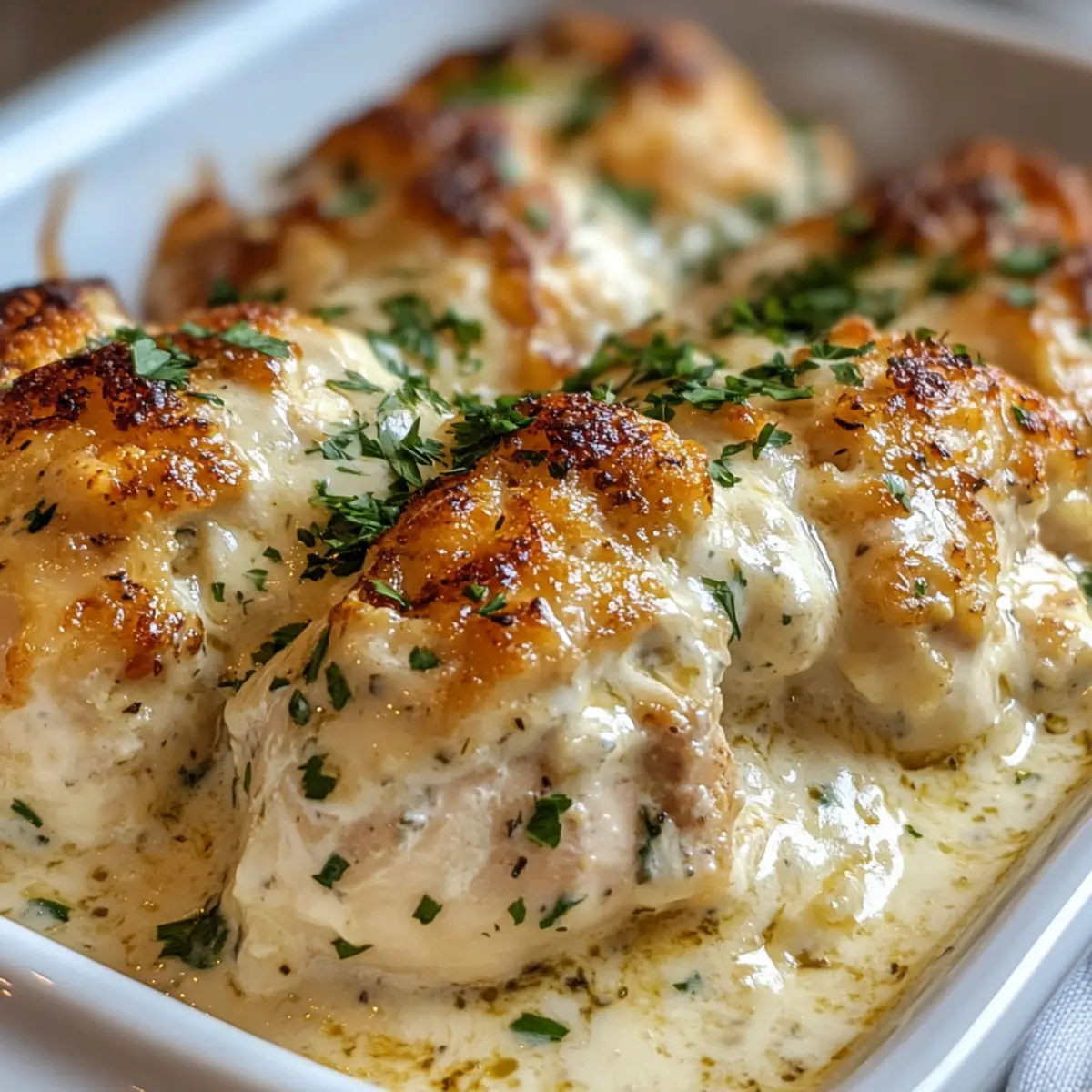 Hüttenkäse Hähnchen Auflauf für gemütliche Abende