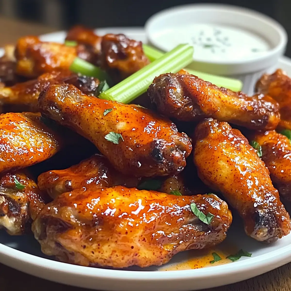 Knusprige gebackene Hähnchenflügel für jeden Anlass