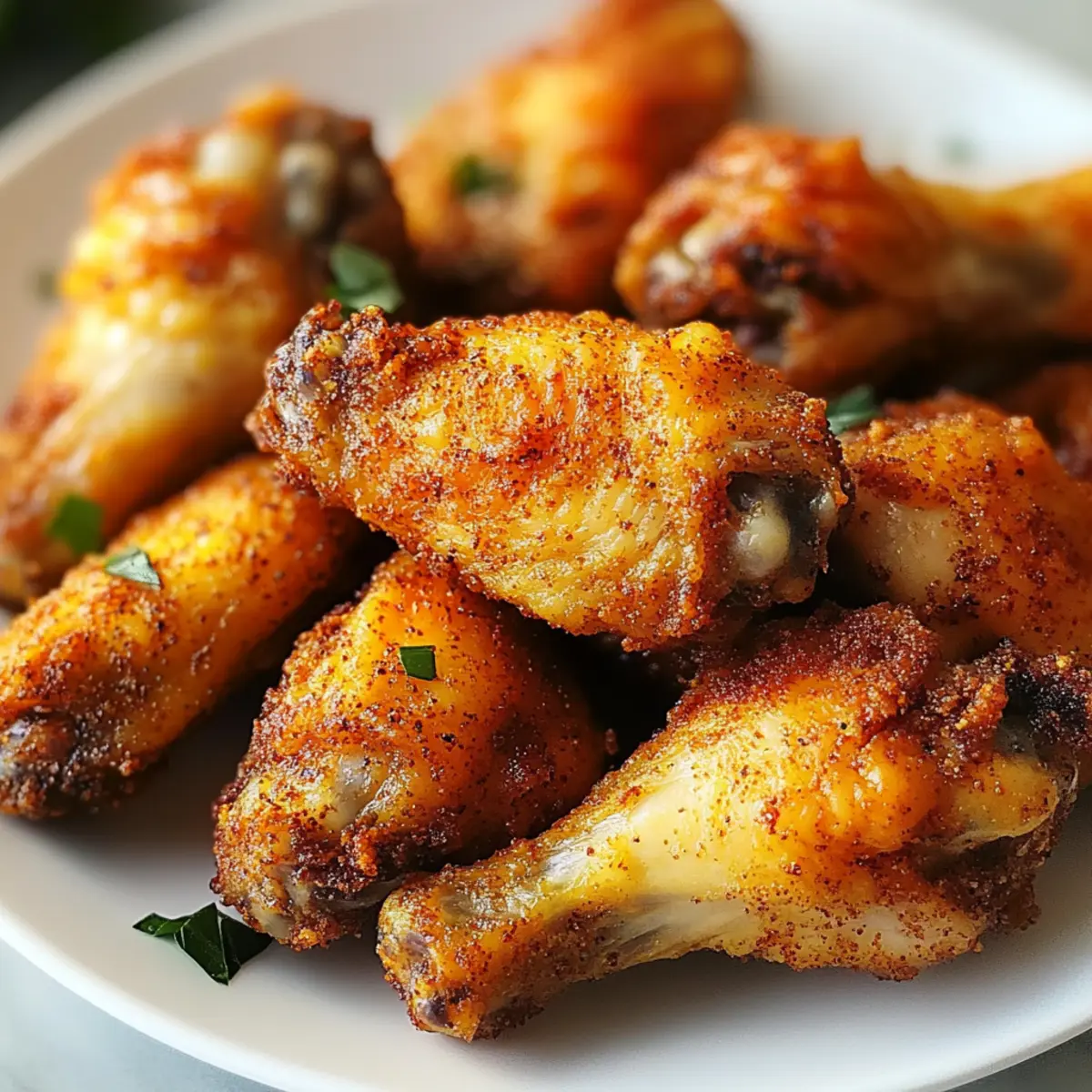 Knusprige Trockenmarinade Hähnchenflügel für Feinschmecker