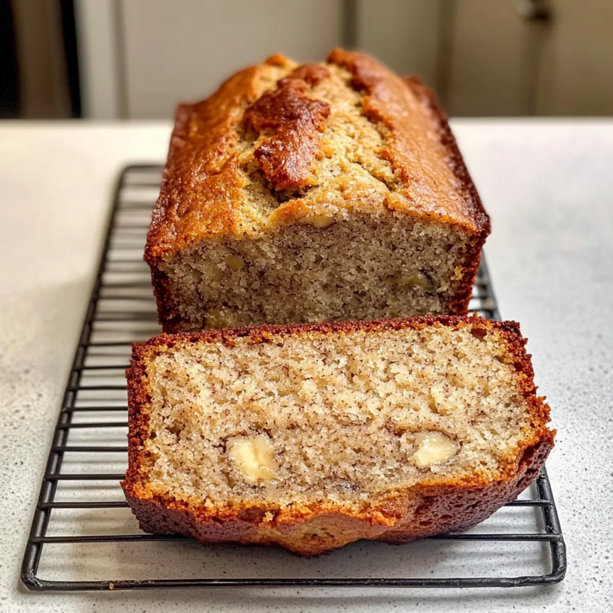 Leckeres Hüttenkäse-Bananenbrot für gesunde Genießer