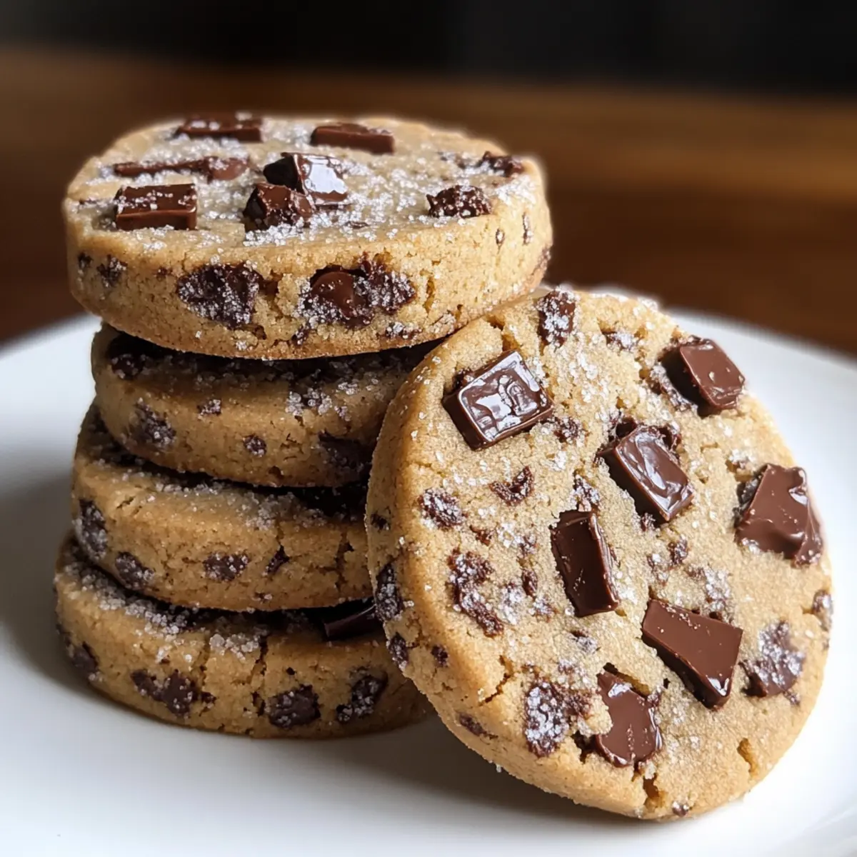 Espresso-Shortbread-Kekse mit Toffee-Stücken genießen