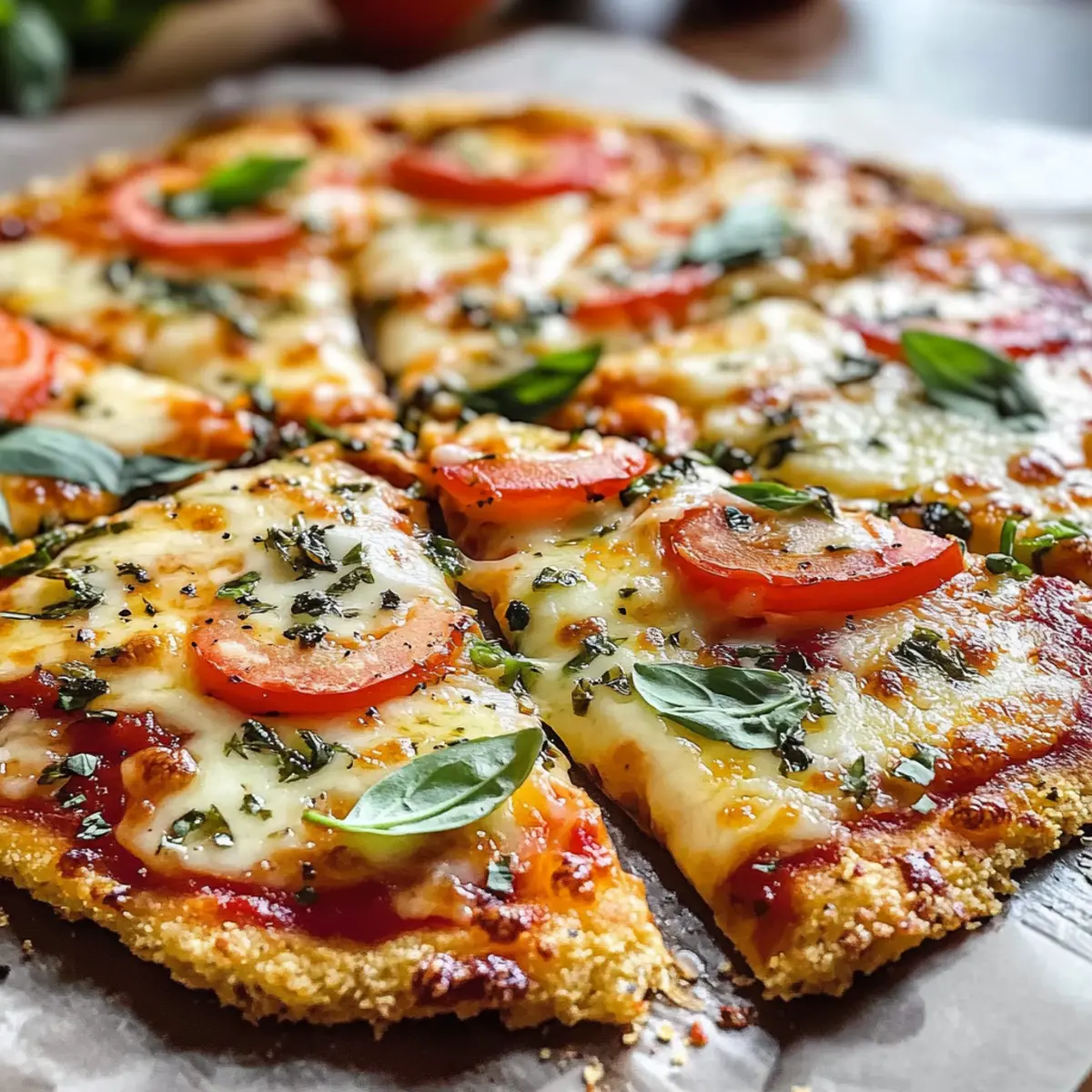 Mehlfreier Hüttenkäse-Pizzaboden im Handumdrehen
