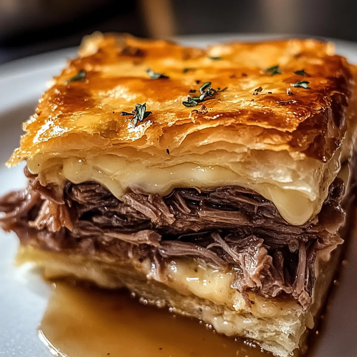 Französische Dip-Quadrate für die nächste Party