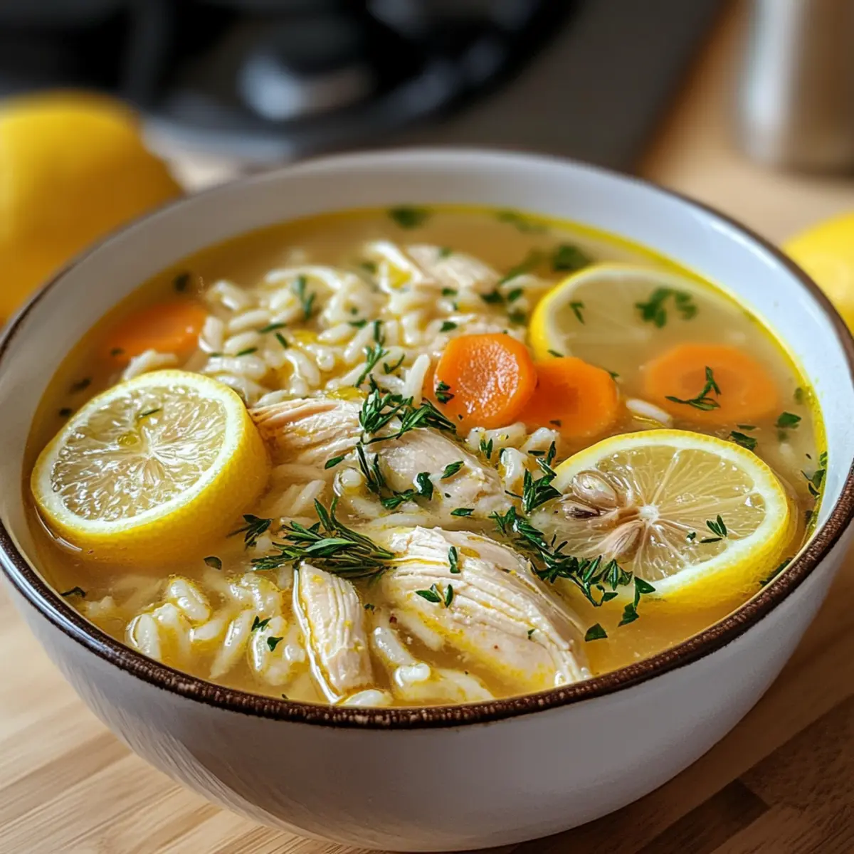 Griechische Zitronenhühnchensuppe für Wohlfühlmomente