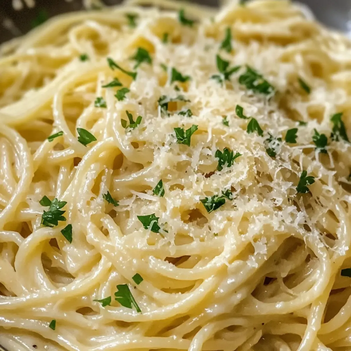 Knoblauch Parmesan Pasta für ziemliches Glücksgefühl