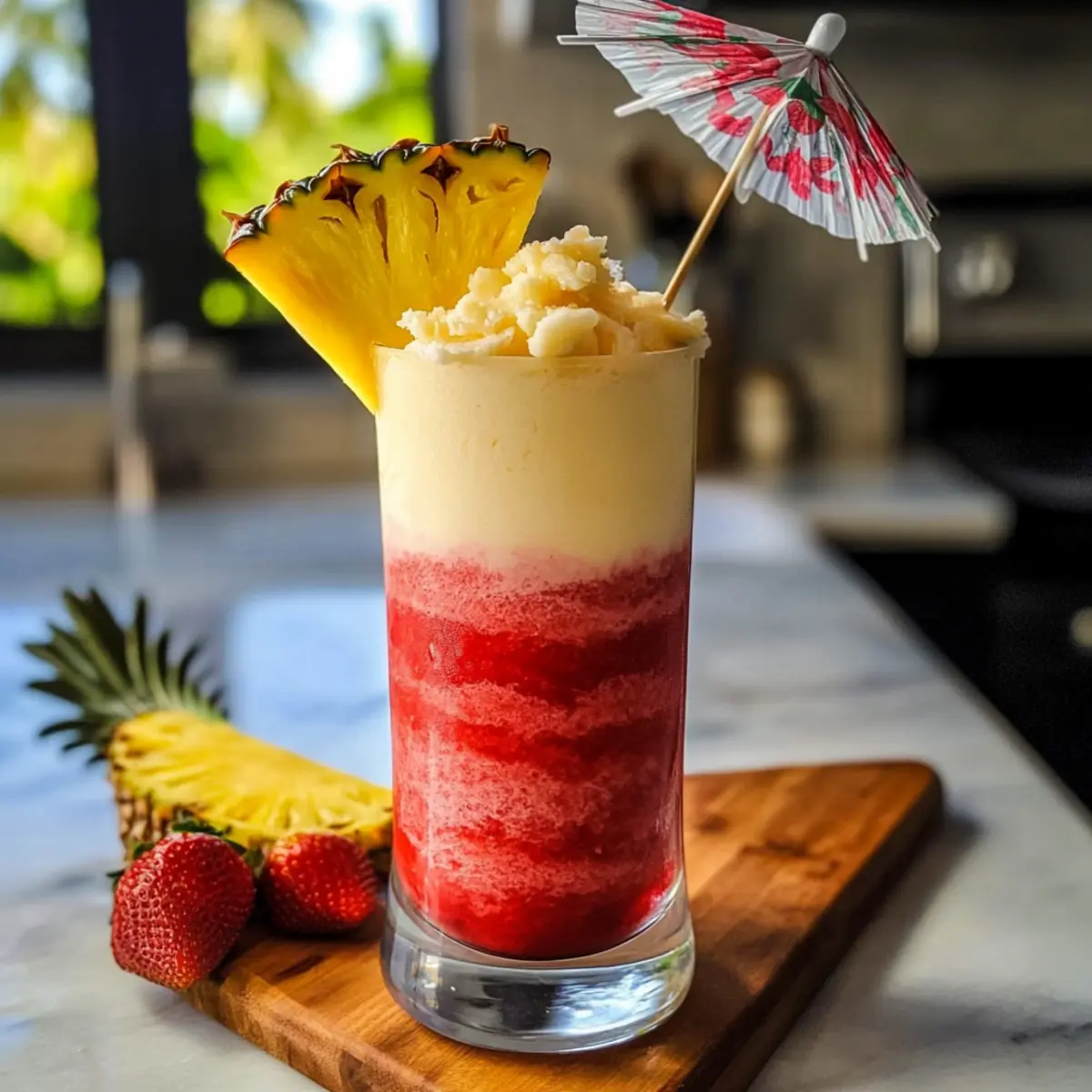 Lavafluss Getränk: Tropical Genuss für den Sommer