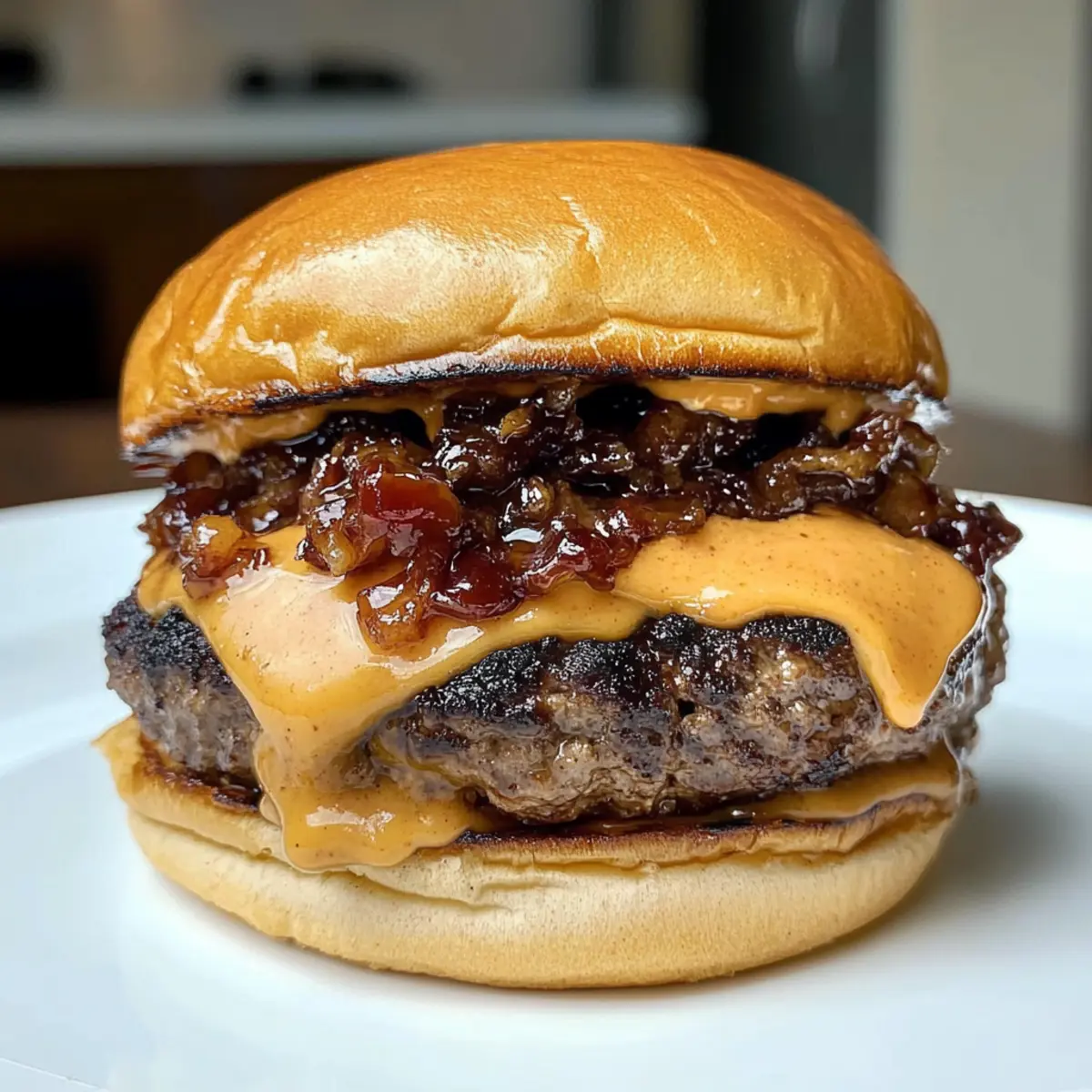 Erdnussbutter Speck Marmelade Burger zum Verlieben