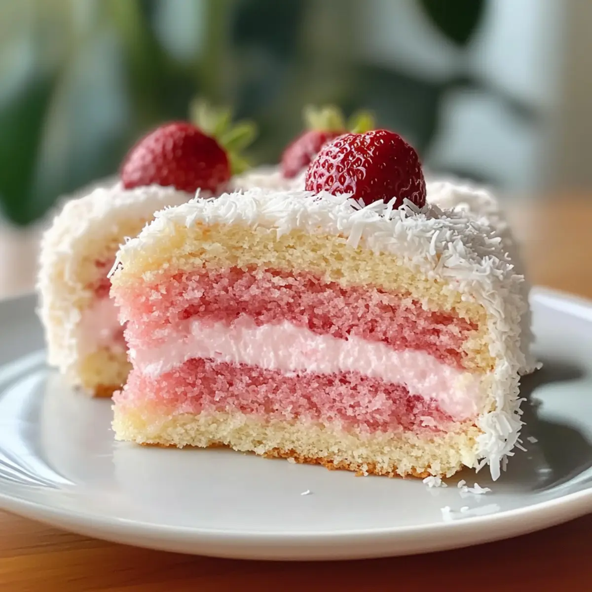 Erdbeerkokos-Spongecakes für den perfekten Sommertag