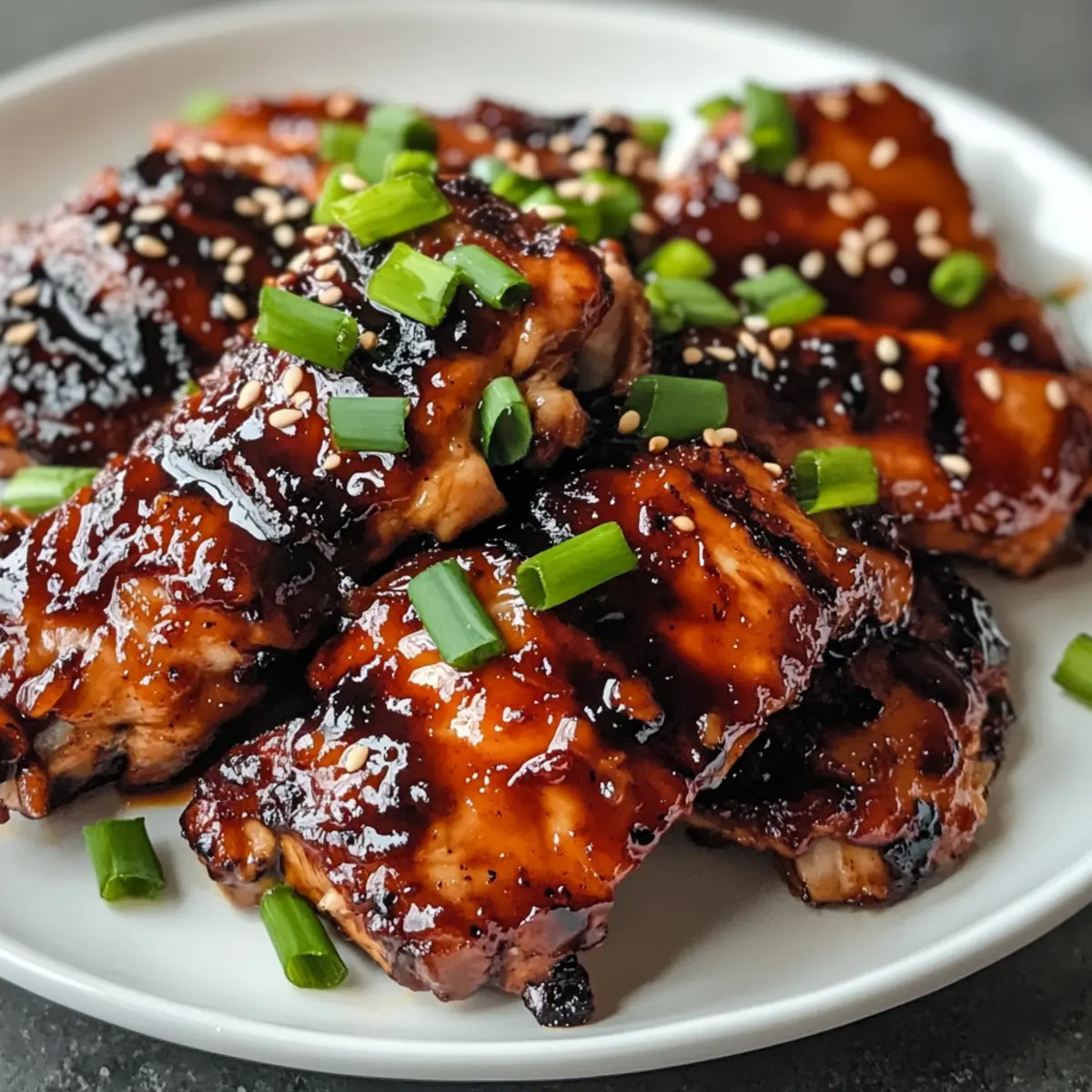 Süßes und Klebriges Chinesisches BBQ Hähnchen rezept