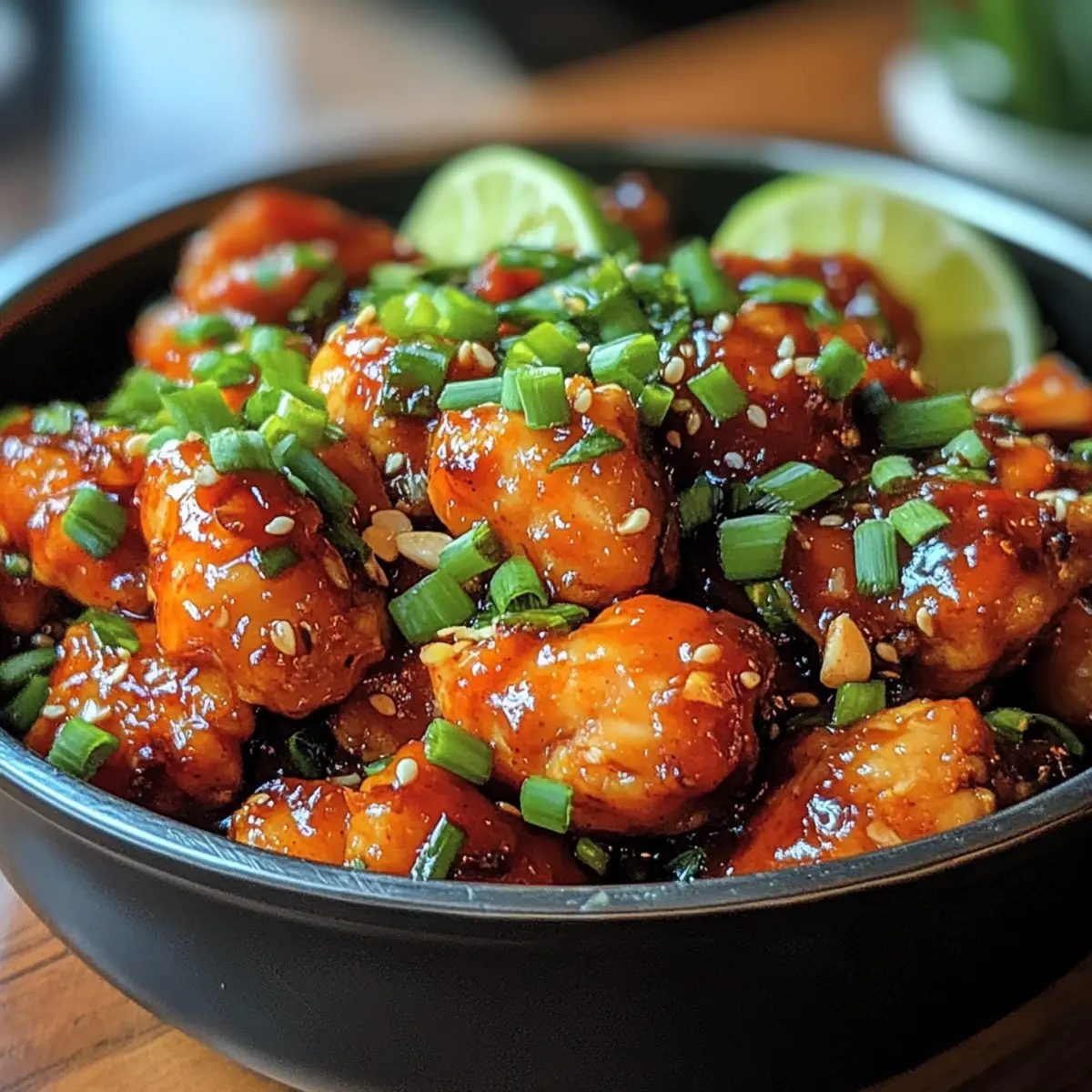 Thailändisches Süßscharfes Hühnchen im Schnellkochtopf