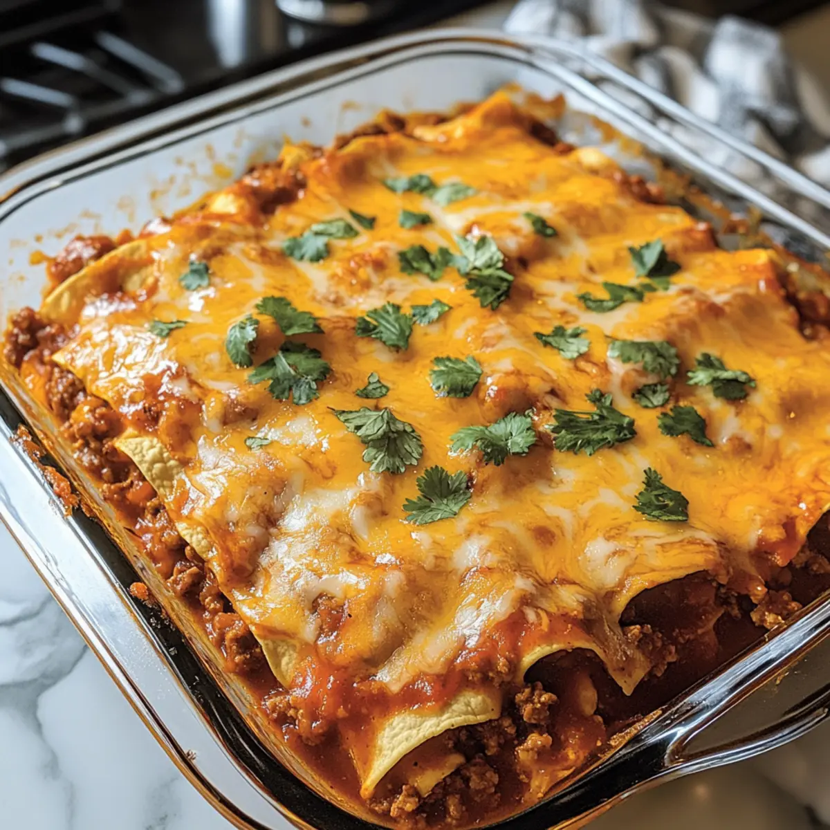 Rinder-Enchilada-Auflauf für gemütliche Abende