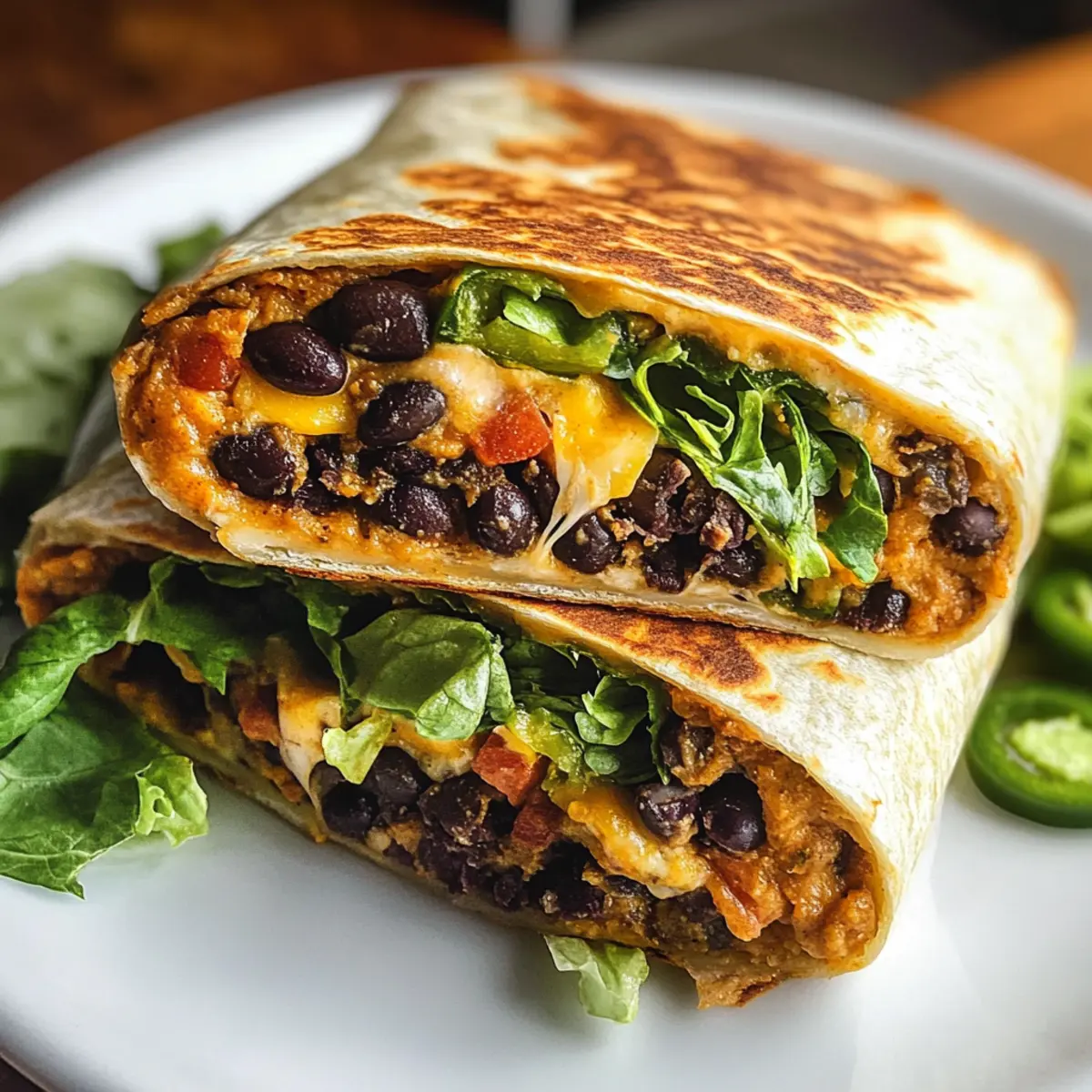 Schwarze Bohnen Crunch Wrap: Blitzschnell und Lecker