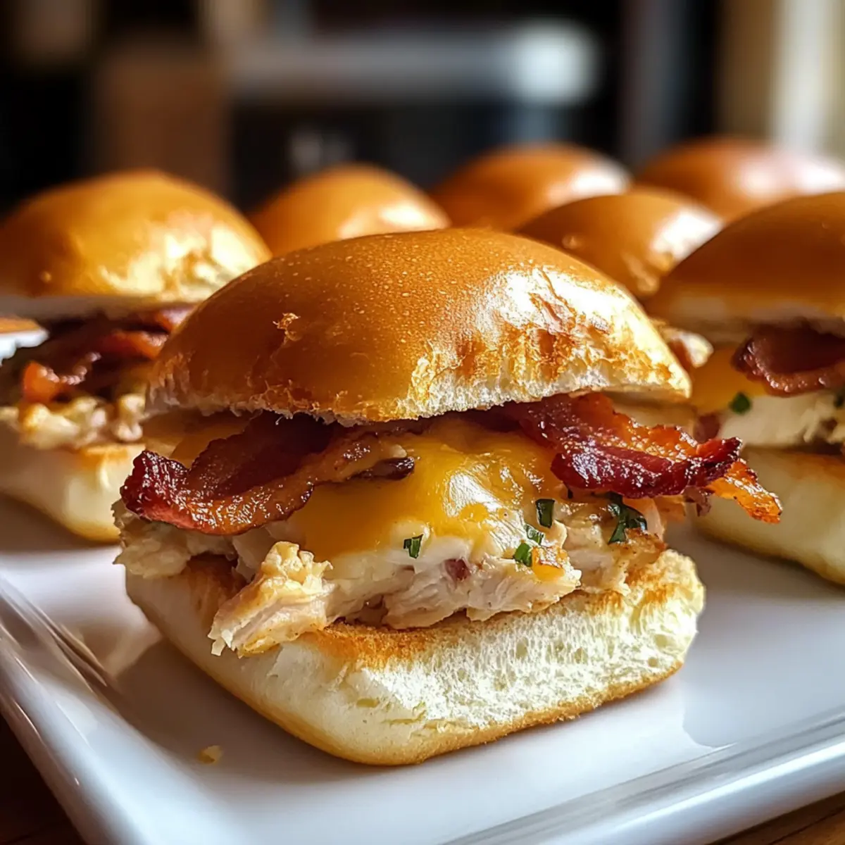Hähnchen-Bacon-Ranch-Slider einfach und lecker