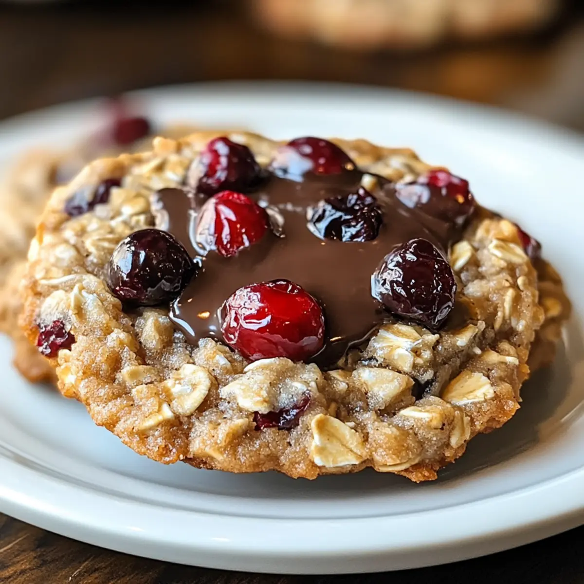 Schokoladen-Cranberry-Haferkekse für gesunde Naschkatzen