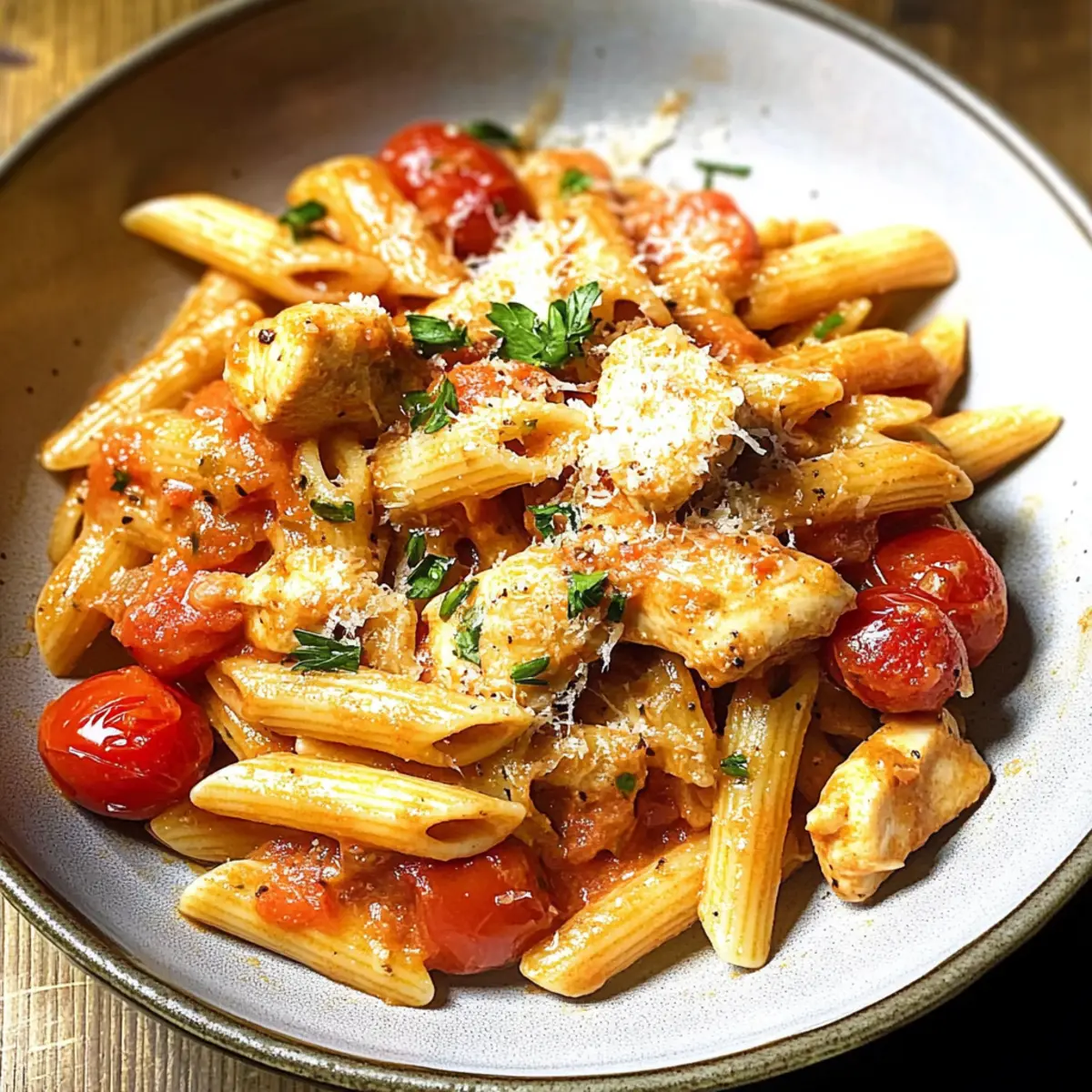 Cremiges Hähnchen all’Arrabbiata in 25 Minuten