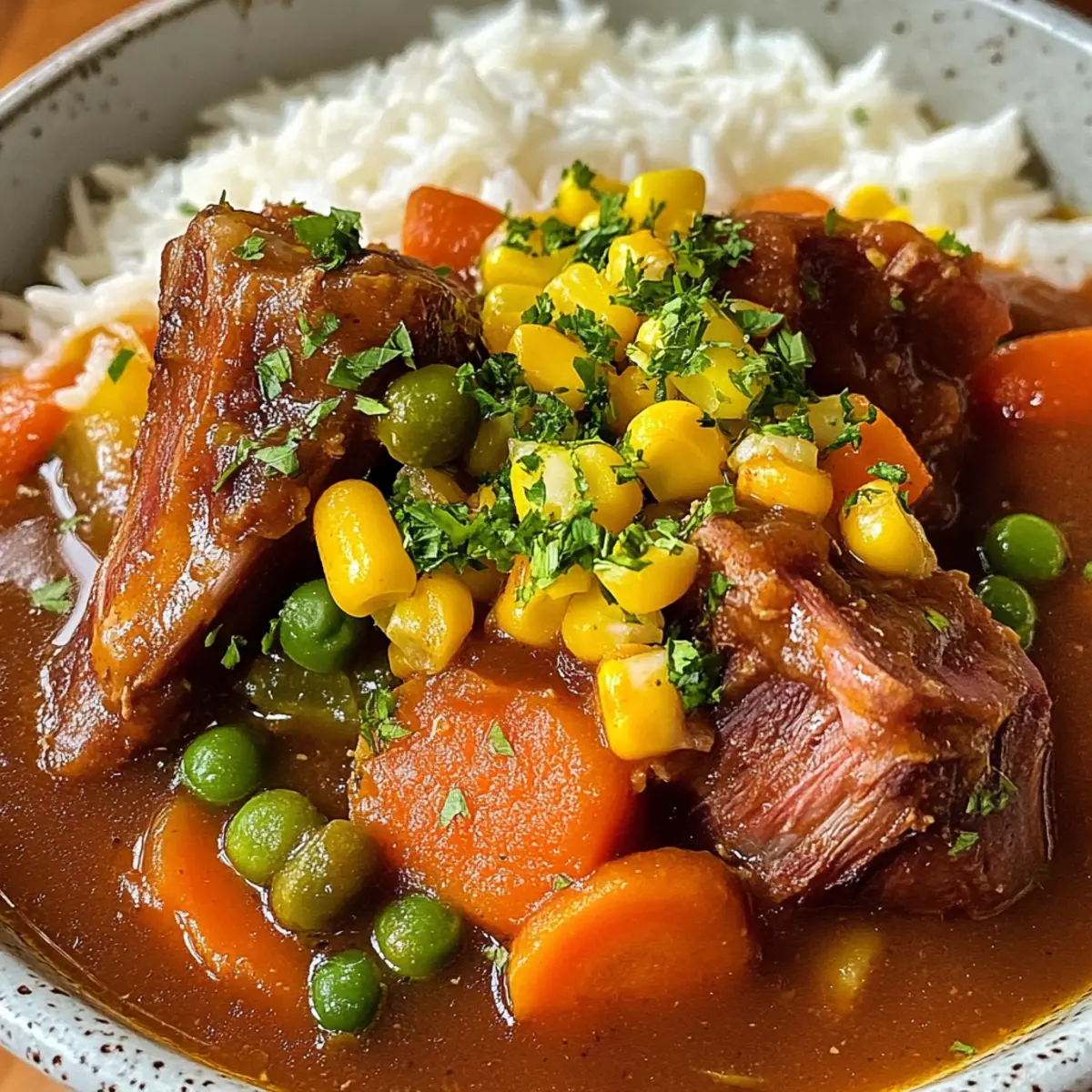 Herzhafter Rindfleisch-Eintopf-Bowl für Gemütliche Abende