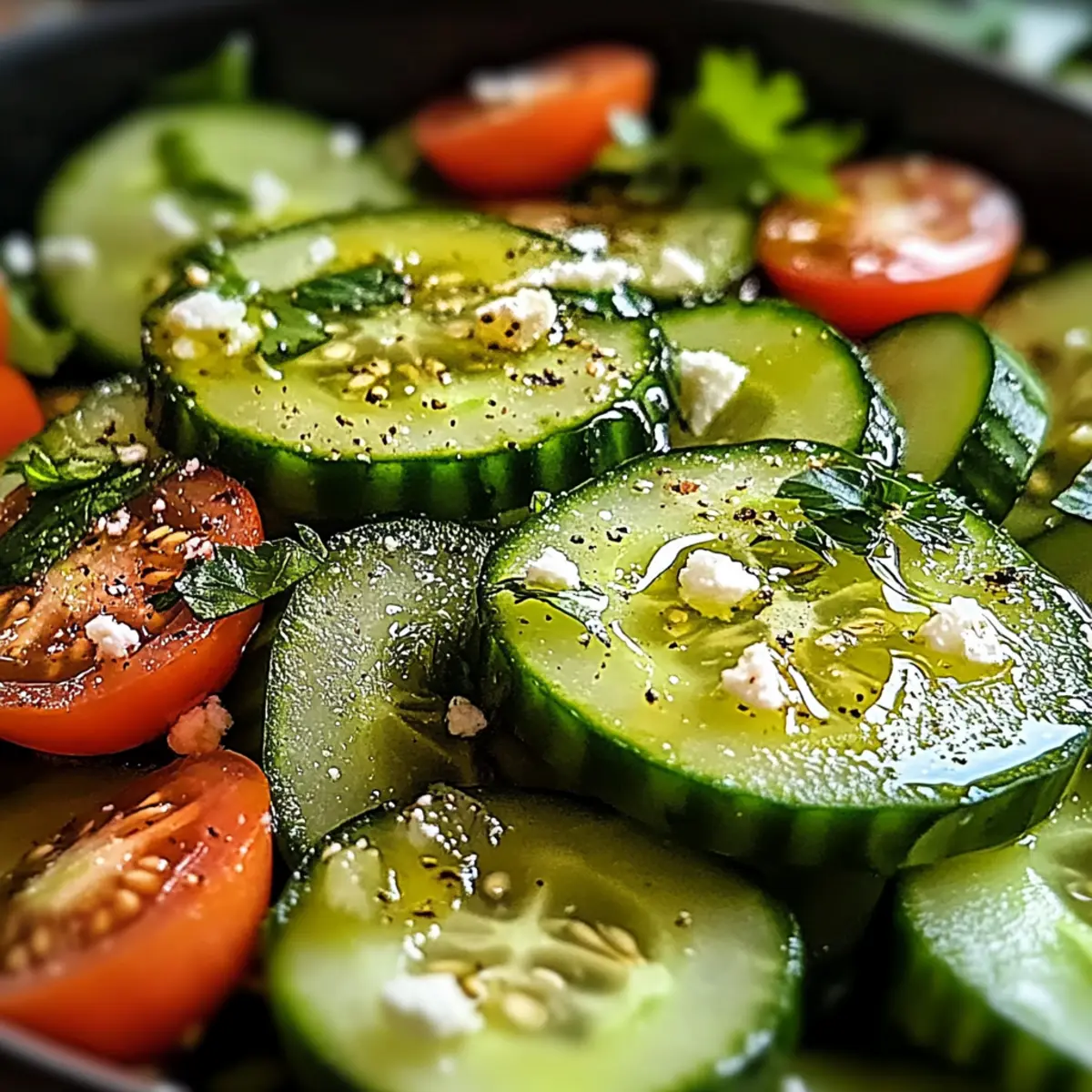 Honig-Limetten-Gurkensalat für heiße Tage