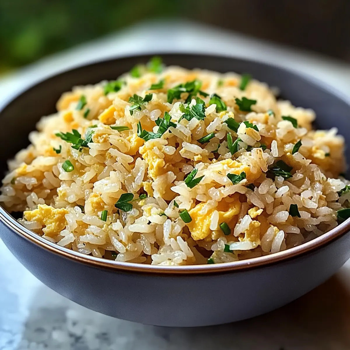 Knoblauch gebratener Reis für schnelle Genussmomente