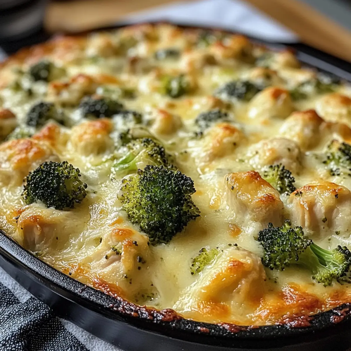 Keto Hähnchen Alfredo Brokkoli für cremigen Genuss