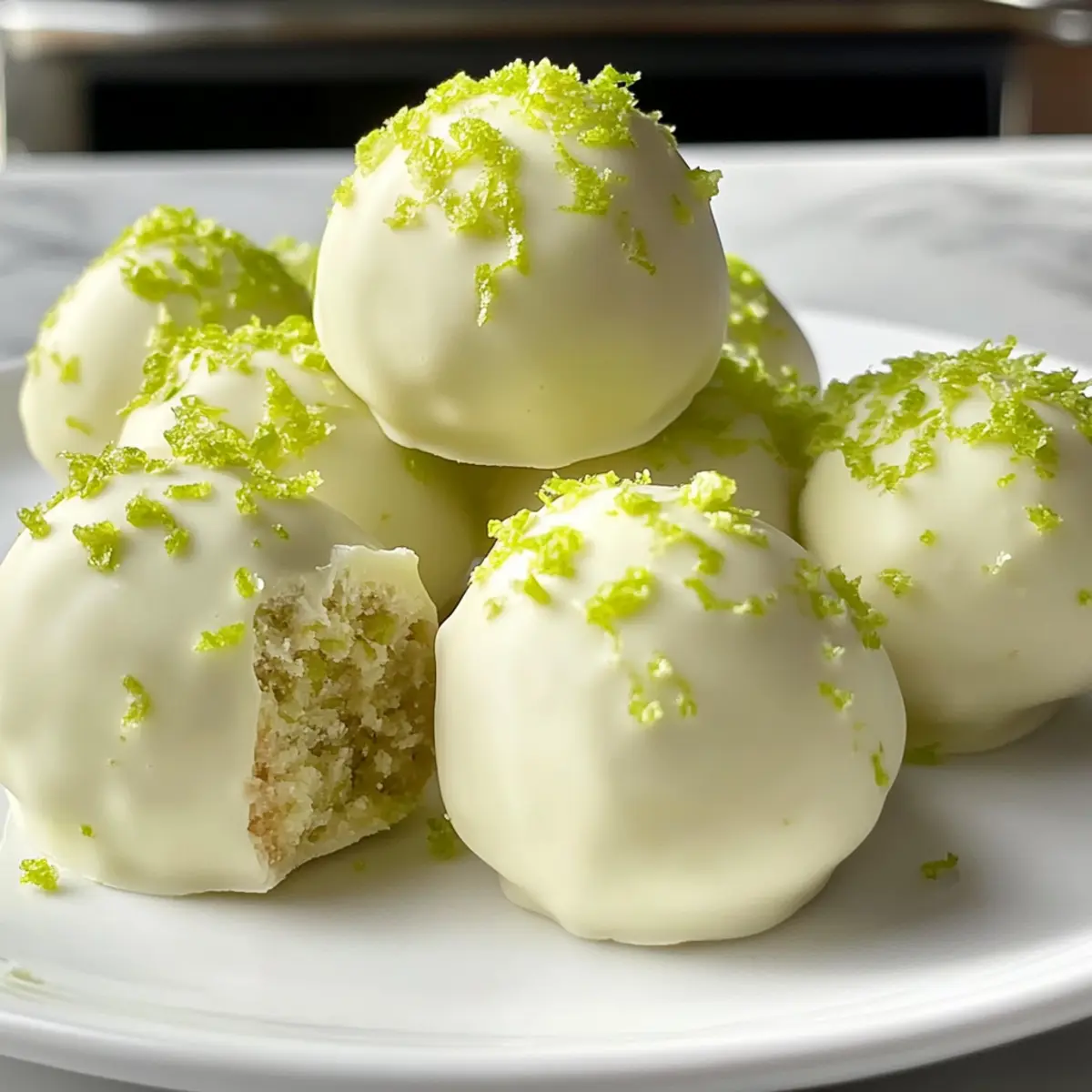 Verführerische Key Lime Trüffel für Tropenfreunde