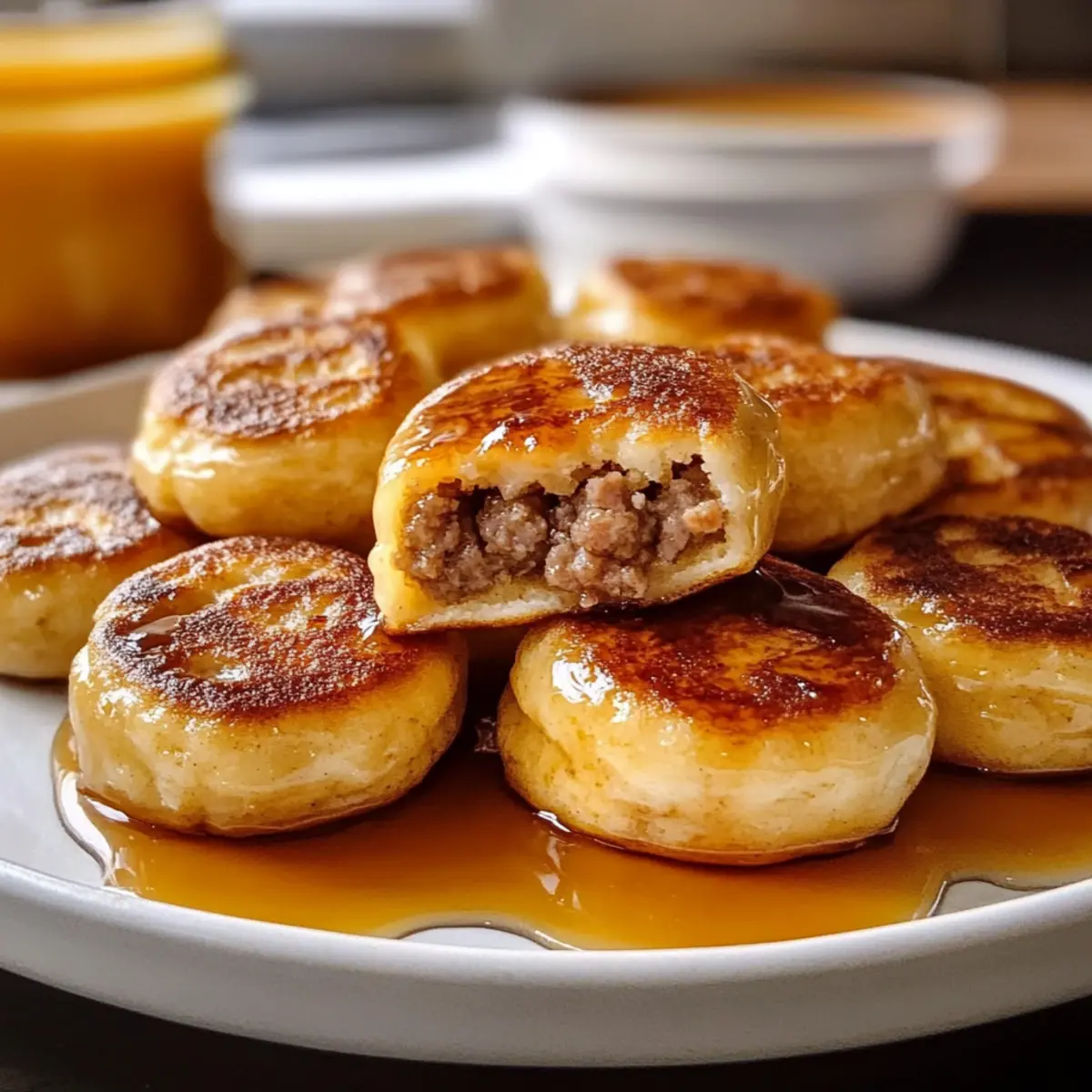 Mini McGriddle Bissen für ein schnelles Frühstück