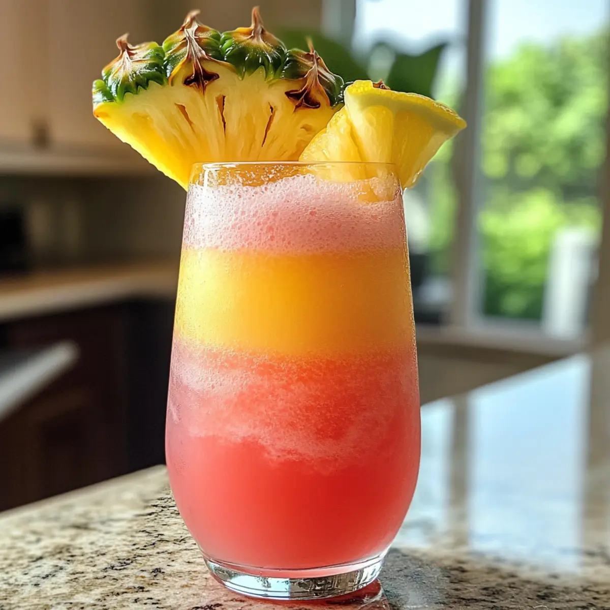 Erfrischende Ananas Pink Limonade für den Sommer