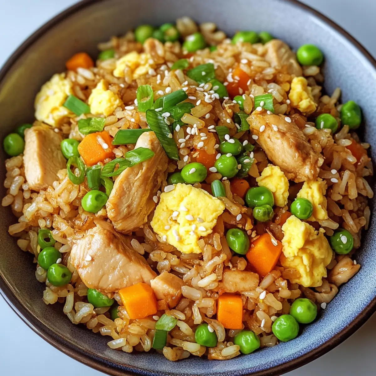 Proteinreicher Hähnchen-Bratreis in 30 Minuten
