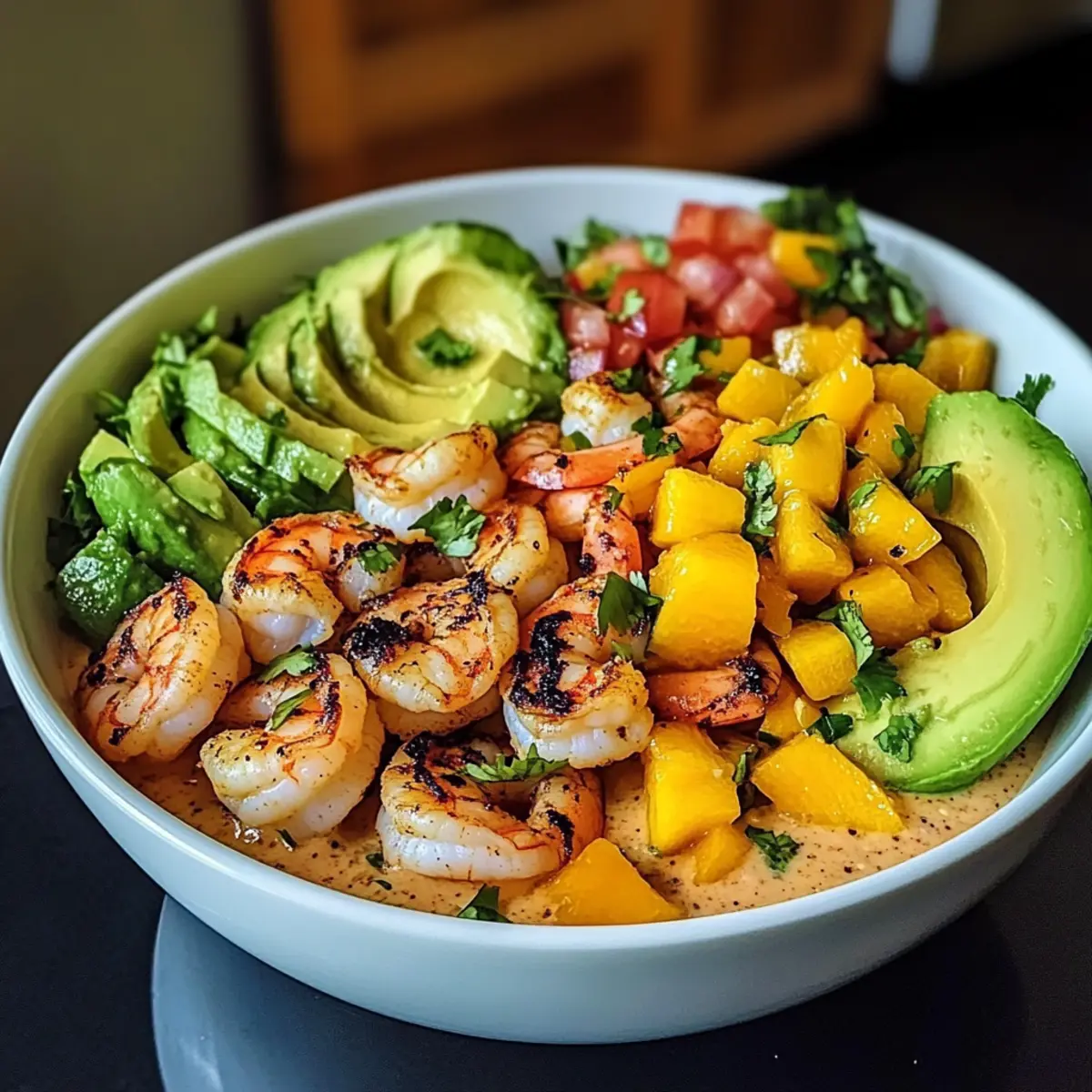 Garnelen- und Avocado-Bowls mit Mangosalsa geniessen
