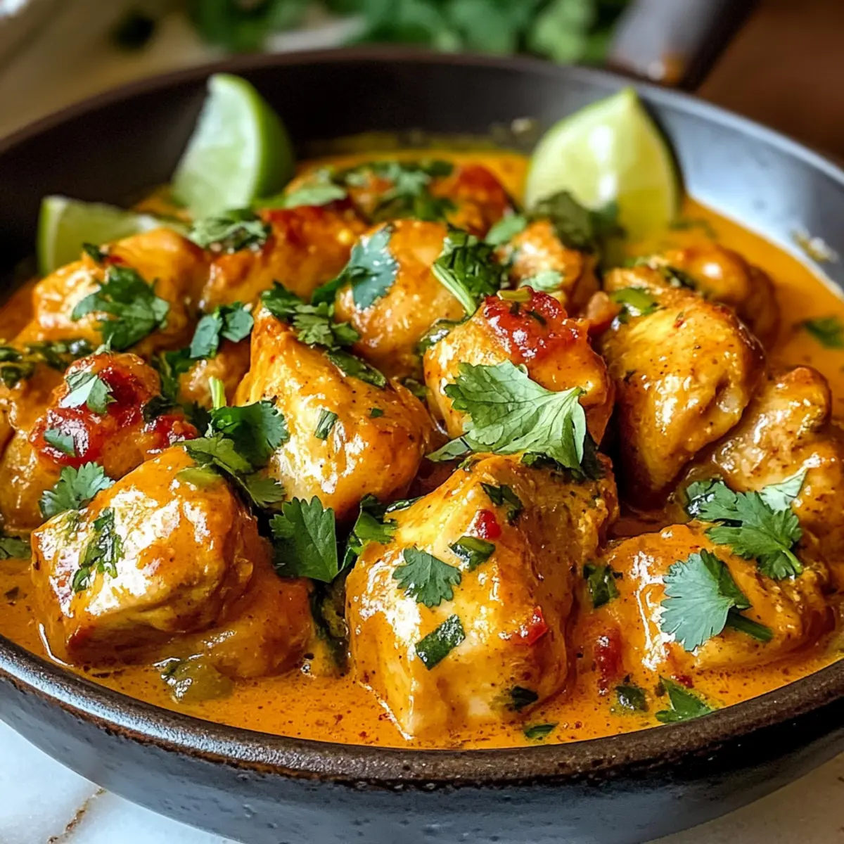 Scharfes brasilianisches Kokosnuss-Hühnchen Rezept