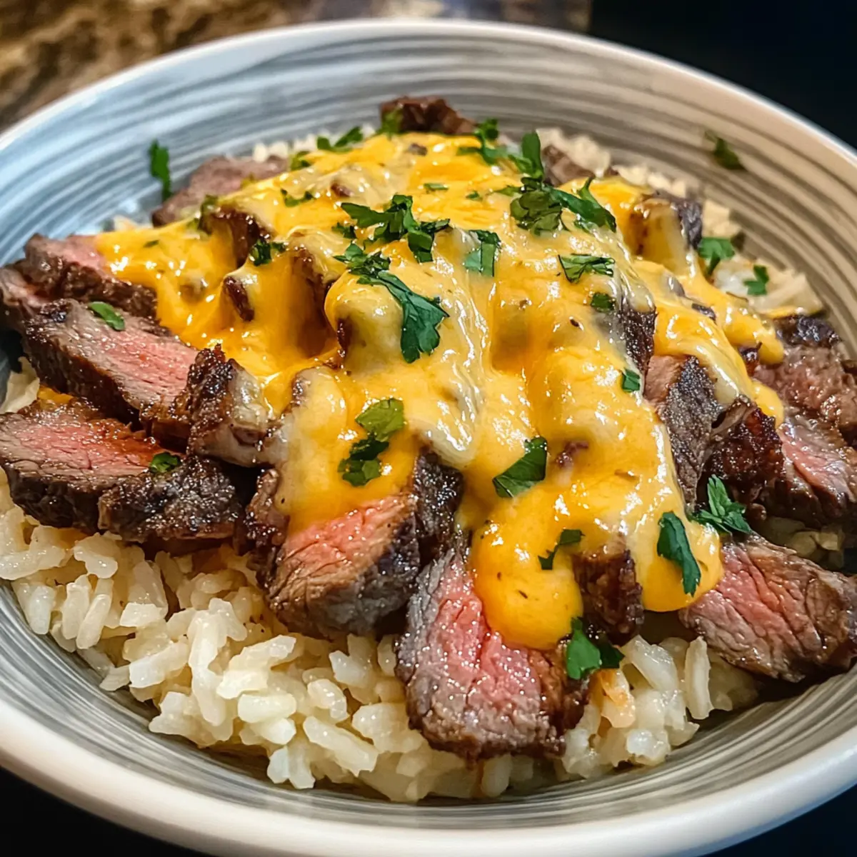 Steak Käse Reis: Schnelles Wohlfühlessen aus einer Pfanne