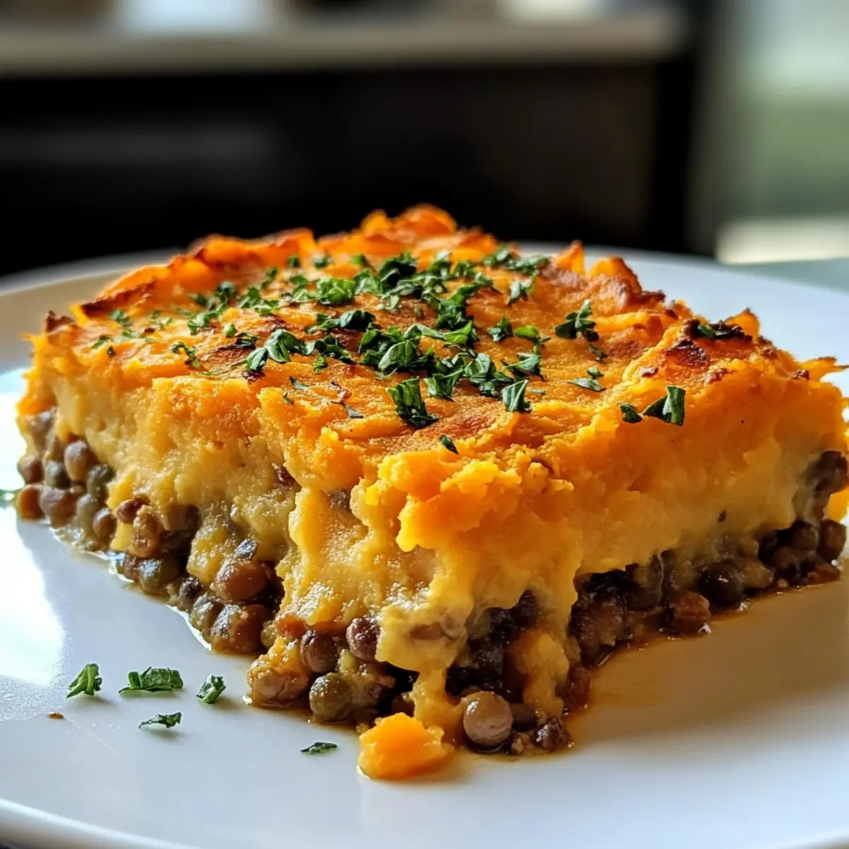 Süßkartoffel- und Linsen-Hirtenkuchen für die Seele