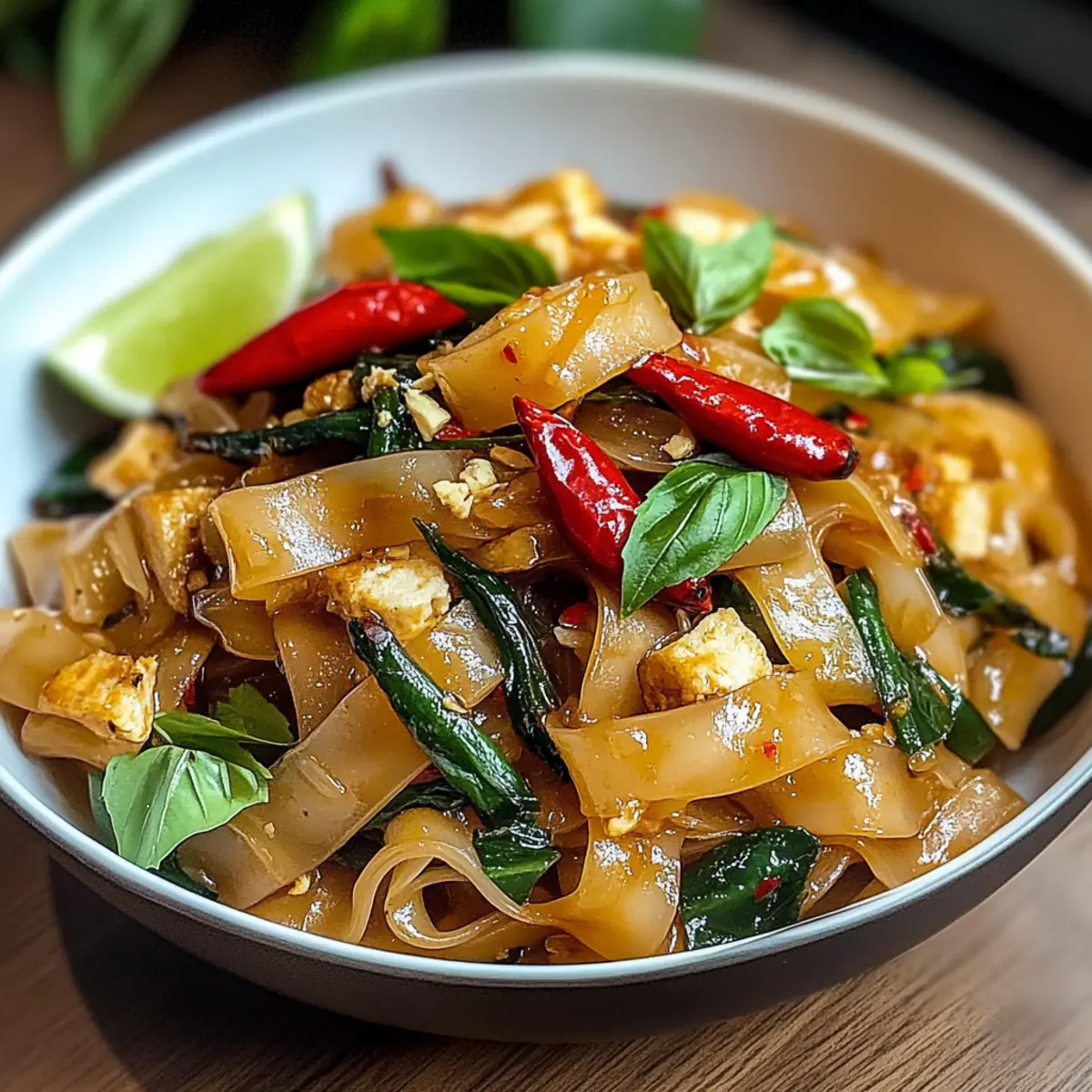 Thai gebratene Nudeln für den perfekten Abendgenuss